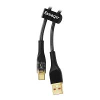 Дата кабель Essager USB 2.0 AM to USB-C 2.0m 7A black Фото
