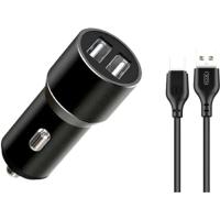 Зарядное устройство XO 1xUSB + cable USB to USB-C TZ09 black Фото