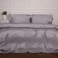 Постельное белье MirSon Tencel №06 Gray 2x160x220 Семейный Евро Фото