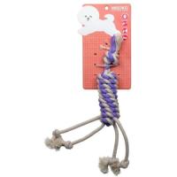 Игрушка для собак MISOKO&CO Веревка с фиолетовой лентой 33 см Фото