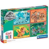 Пазл Clementoni 4 в 1 Jurassic World, 12,16,20 и 24 элемента Фото