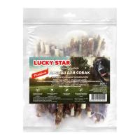 Лакомство для собак Lucky Star Куриное вяленое мясо на кальцинированной палочке в Фото