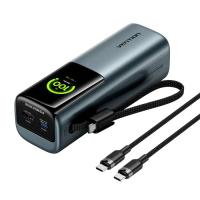 Батарея универсальная Vention 27000 mAh 200W Gray TFT Display Type Фото