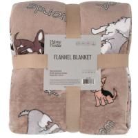 Плед Ardesto Flannel 100% полиэстер, собачки в очках 160х200 см Фото