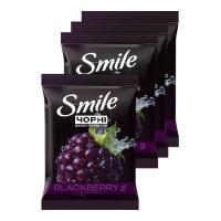 Влажные салфетки Smile Черные с ароматом ежевики 10 шт. Фото