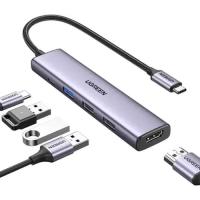 Концентратор Ugreen USB-C 3-in-1 HDMI 4K + USB 3.0 + PD 100W Фото