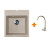 Мийка кухонна Adamant Brick Avena + змішувач Фото