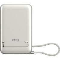 Батарея універсальна Sigma X-power SI10A8QL-MAG silver 10000mAh, Magnetic wir Фото