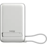 Батарея універсальна Sigma X-power SI10A8QL-MAG silver 10000mAh, Magnetic wir Фото