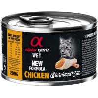 Консерви для котів Alpha Spirit Chicken for Sterilized Cat 200 г Фото