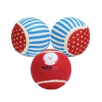 Игрушка для собак MISOKO&CO Теннисные мячи сине-красные 10 см, 3 шт Фото