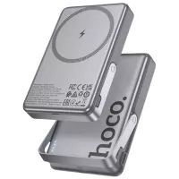 Батарея універсальна HOCO 10000mAh Sunlight PD/20W Magnetic with stand Metal Фото