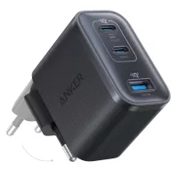 Зарядний пристрій Anker 2xUSB-C PD70W + 1xUSB black Фото