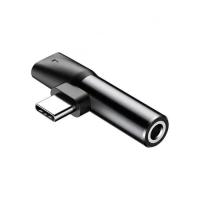 Переходник Baseus USB-C M to USB-C F + 3.5mm F black Фото