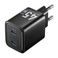 Зарядное устройство Vention 2xUSB-C PD45W GaN black Фото