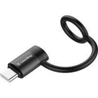 Переходник ColorWay Lightning F to USB-C M black Фото