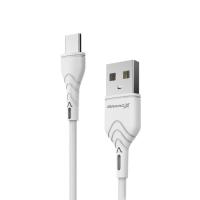 Дата кабель Grand-X USB 2.0 AM to USB-C 2.0m 2.4A white Фото