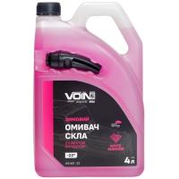Омивач автомобільний VOIN -22 White Diamond з ефектом антидощу 4л Фото