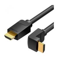 Кабель мультимедійний Vention HDMI M to HDMI M 2.0m V2.0 4K60Hz 90° corner PVC b Фото