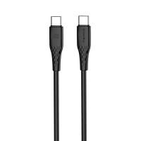 Дата кабель ColorWay USB-C to USB-C 2.0m 3A 60W textured PVC black Фото
