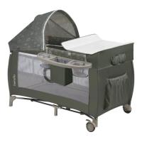 Кроватка Lionelo манеж SVEN PLUS BEIGE OLIVE Фото