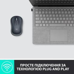 Мышка Logitech M185 swift grey Фото 7