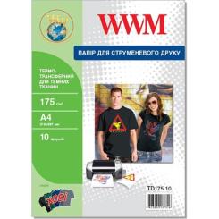 Бумага WWM A4 Termotransfers/Black Фото