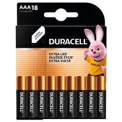 Батарейка Duracell AAA лужні 18 шт. в упаковці Фото 1