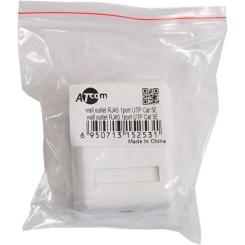 Компьютерная розетка Atcom RJ45 x1 UTP 5e Фото 1