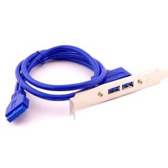 Кабель питания Atcom косичка (для системної плати), 2xUSB 3.0 Фото 2