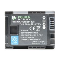 Аккумулятор к фото/видео PowerPlant Canon BP-808 Chip Фото 1