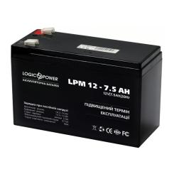 Батарея к ИБП LogicPower LPM 12В 7.5 Ач Фото 1