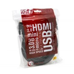 Кабель мультимедийный Extradigital DVI M to DVI M 3.0m 18+1pin Фото 3