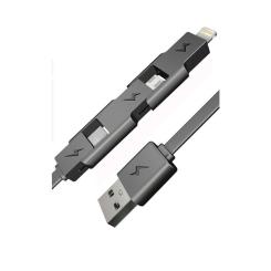 Дата кабель E-power USB 3.0 AM to Lightning + Micro 5P + Mini 5P 0.75m Фото 1