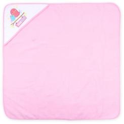 Полотенце для купания детское Luvable Friends с капюшоном для девочек Фото 2