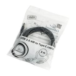 Дата кабель Cablexpert USB 2.0 AM to USB-C 3.0m Фото 1