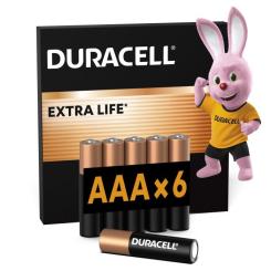 Батарейка Duracell AAA лужні 6 шт. в упаковці Фото