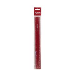 Линейка Axent plastic, 30cm, matt, burgundy Фото 1