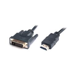 Кабель мультимедийный REAL-EL HDMI M to DVI M 1.8m 18+1pin Фото 1