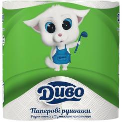 Бумажные полотенца Диво 2 слоя 2 рулона Фото