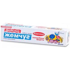 Детская зубная паста Новый Жемчуг Волшебные фрукты 50 мл Фото 1