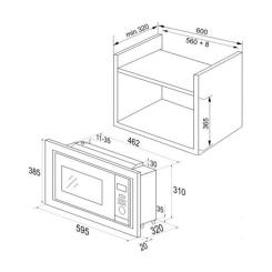 Микроволновая печь Hansa AMM20BESH Фото 1