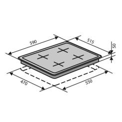 Варочная поверхность Ventolux HSF640-T3G CEST (BK) Фото 1