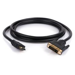 Кабель мультимедийный Vinga HDMI M to DVI M 1.8m 24+1pin Фото 1