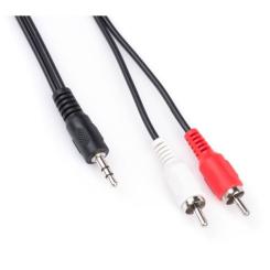 Кабель мультимедийный Vinga 3.5mm M to 2xRCA 1.5m Фото