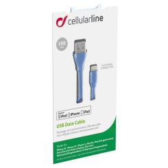 Дата кабель Cellularline USB 2.0 AM to Micro 5P 1.0m blue Фото 2