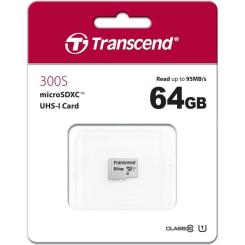 Карта памяти Transcend 64GB microSDXC class 10 UHS-I U1 Фото 1