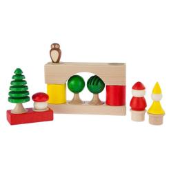 Конструктор Nic cubio деревянный 17 эл. Фото 3