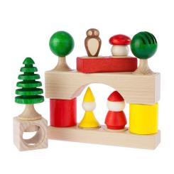 Конструктор Nic cubio деревянный 17 эл. Фото 4