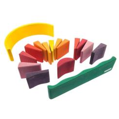 Конструктор Nic деревянный Восход желтый Фото 1